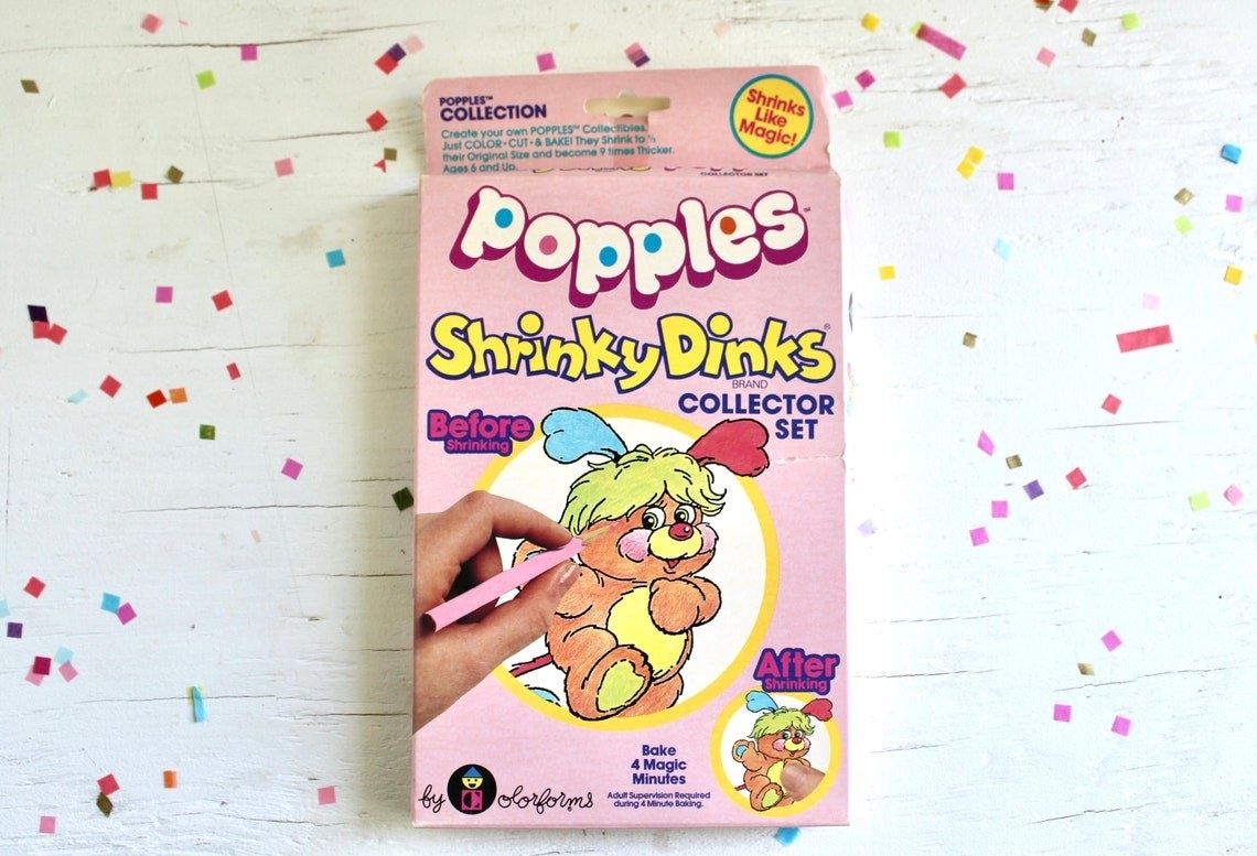 Box of Popples Shrinky Dinks