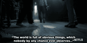 The world is full of obvious things, which nobody by any chance ever observes...