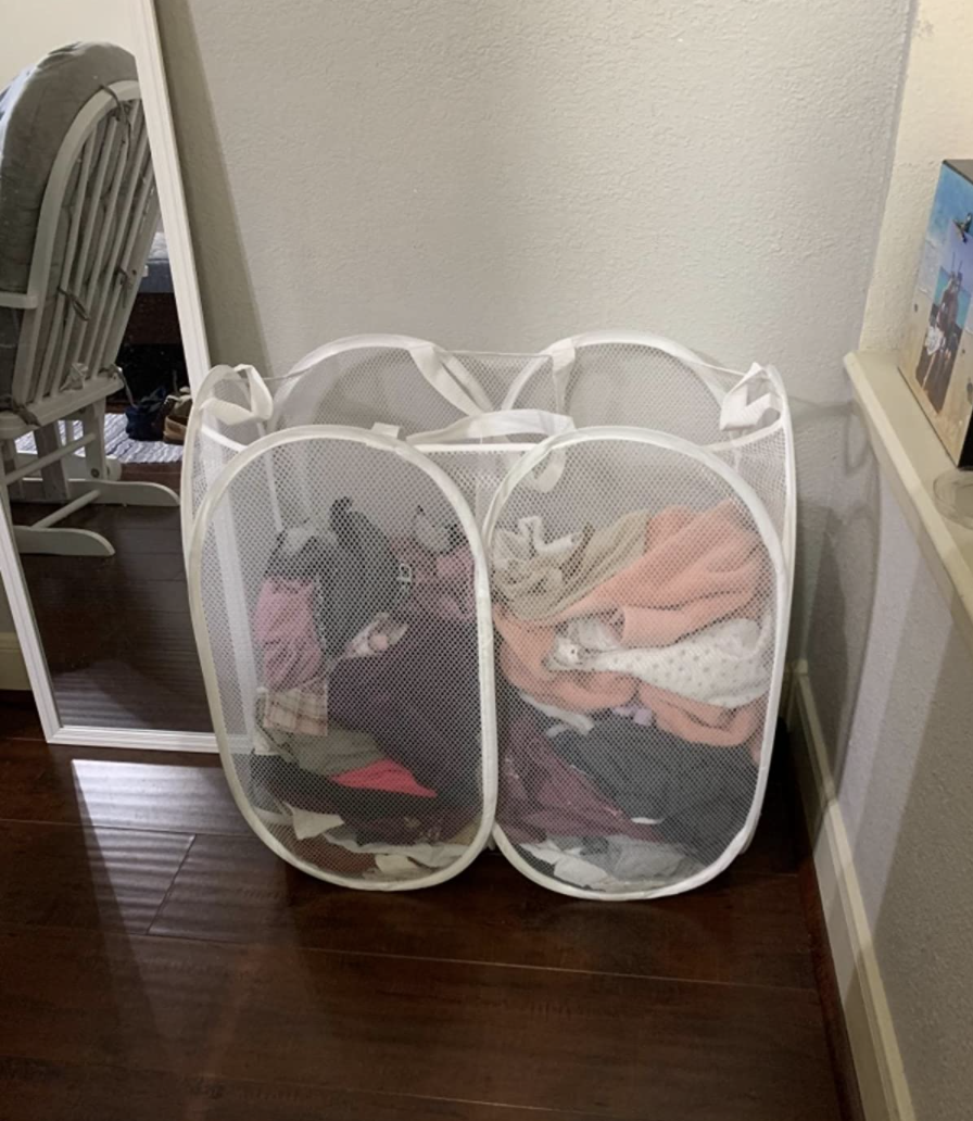 A reviewer&#x27;s laundry in the hamper