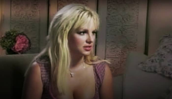 Britney looking off to the side