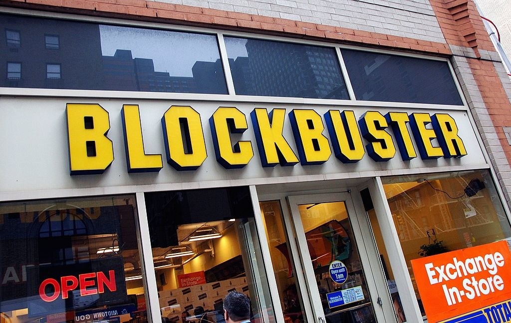 A Blockbuster storefront