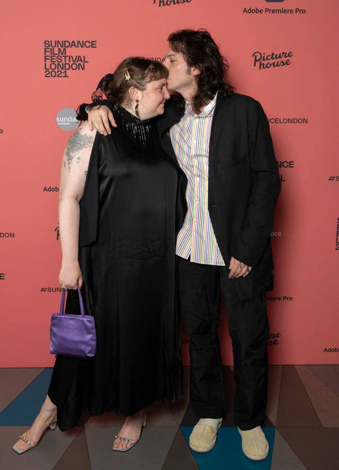 Lena Dunham and Luis Felber attend the &quot;Zola&quot; special screening