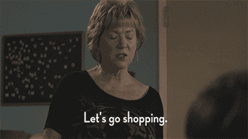 Loreen Horvath from Girls on HBO saying &quot;Let&#x27;s go shopping.&quot;