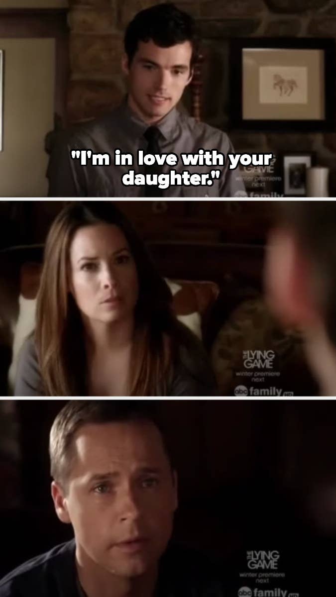 Ezra tells Aria&#x27;s parents he loves Aria