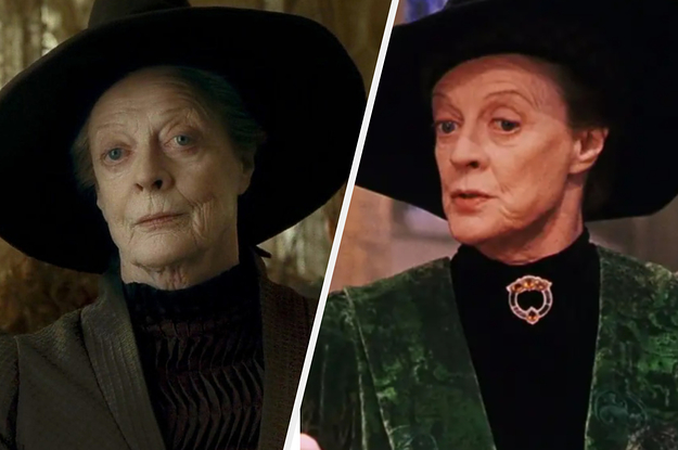 A close up of Professor McGonagall from the "Harry Potter" series