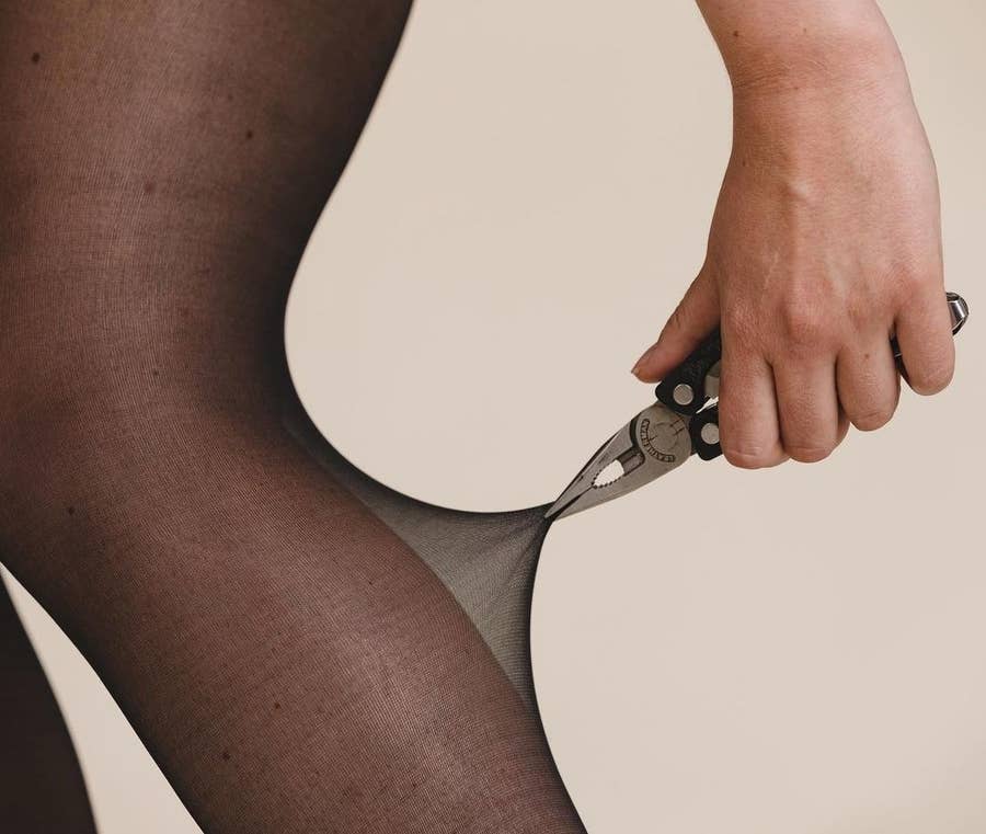 I saw these tights advertised as rip-resistant, so much so that they showed  the tights with scissors and cheese graters inside of them so