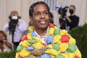 ASAP Rocky attends the 2021 Met Gala benefit "In America: A Lexicon of Fashion"