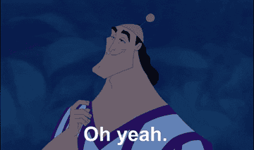 GIF of Kronk from Emperor&#x27;s New Groove saying &quot;Oh yeah, it&#x27;s all coming together&quot;