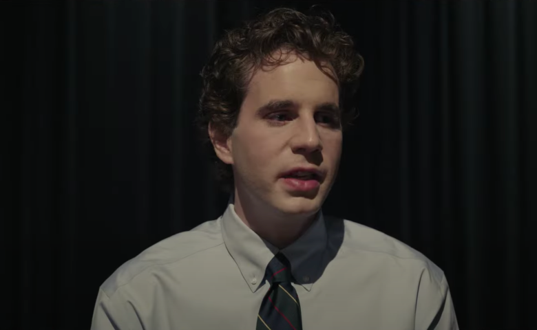 Ben Platt looking sad in the Dear Evan Hansen movie