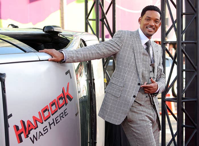 Will Smith arrives to The World Premiere of Columbia Pictures' "Hancock"