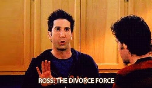 Ross calling himself “Ross: the divorce force”