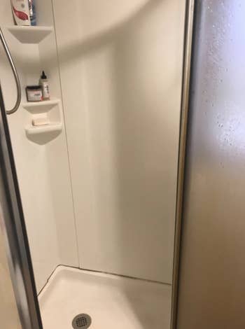 completely clean shower surround