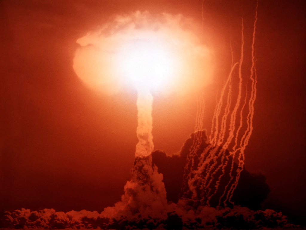 a 1950s atom bomb explosion
