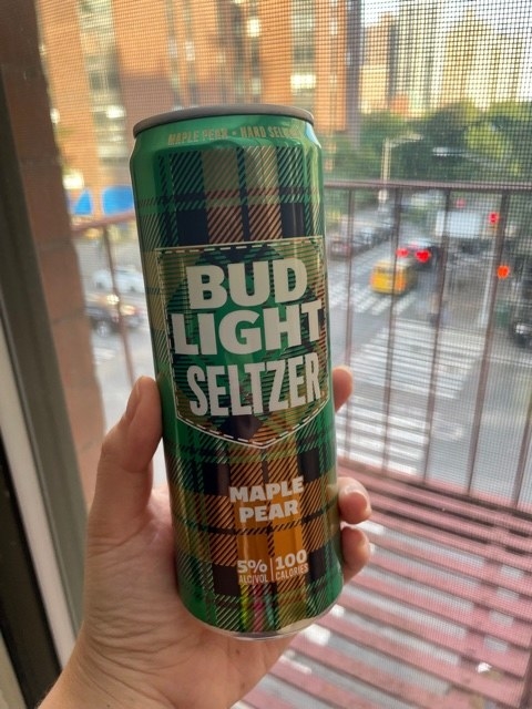 maple pear Bud Light seltzer