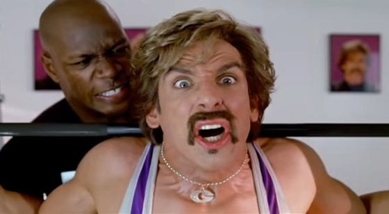 White Goodman and his trainer in &quot;Dodgeball: A True Underdog Story&quot;