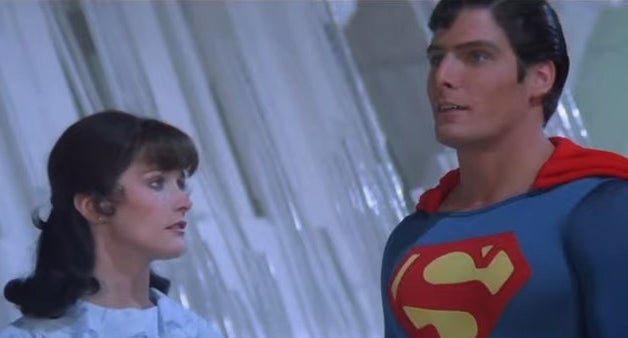 Superman and Lois in the Fortress of Solitude in "Superman II"