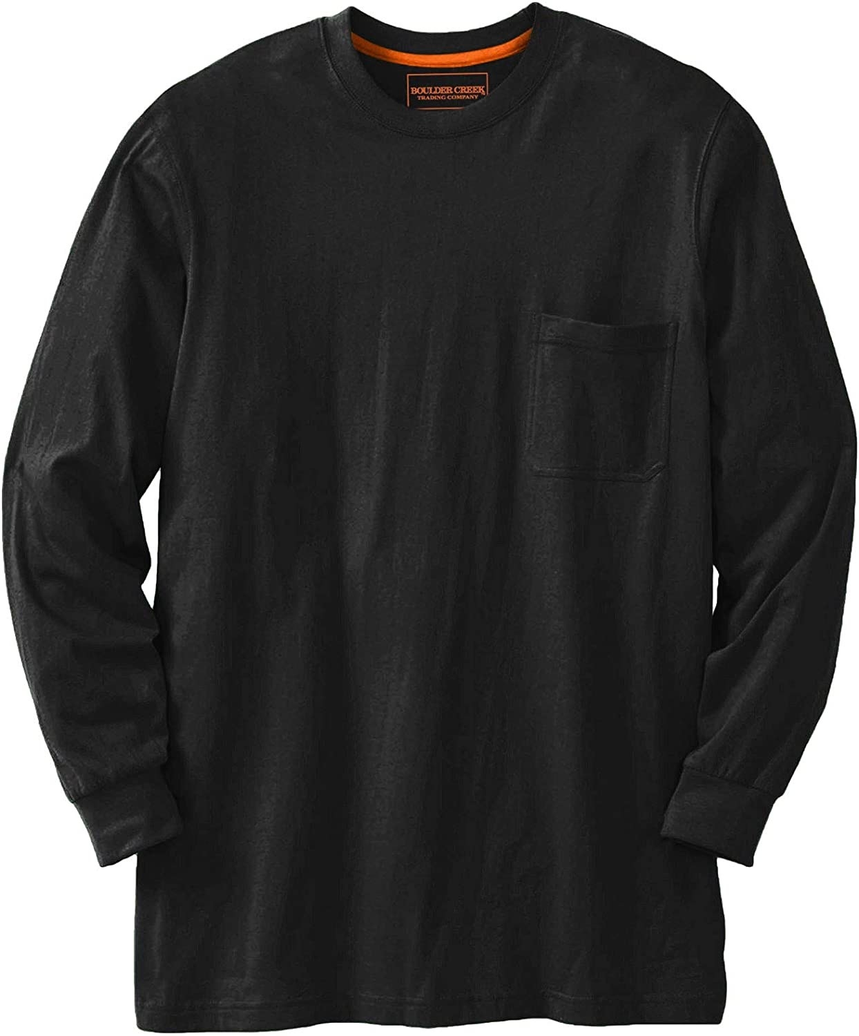 Image of men&#x27;s black long-sleeve t-shirt