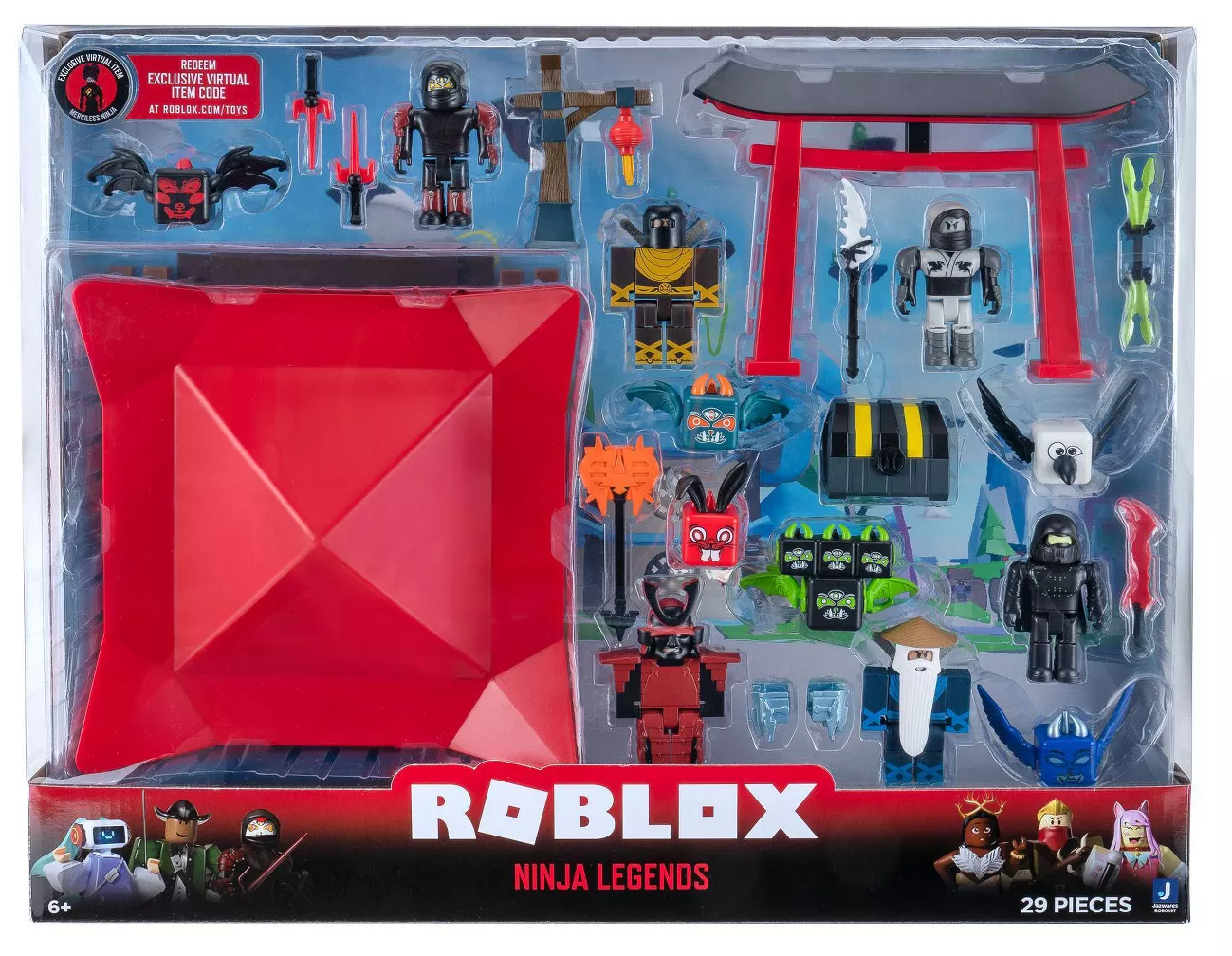 Complete Roblox ninja set and packaging