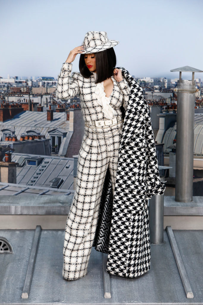 Cardi B's houndstooth Chanel coat: Get the look for less