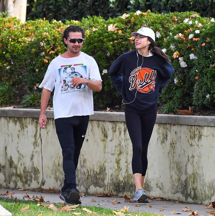 Margaret and Shia take a walk together