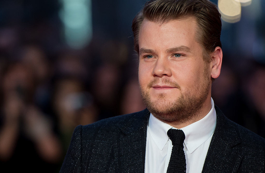 James Corden in suit and tie