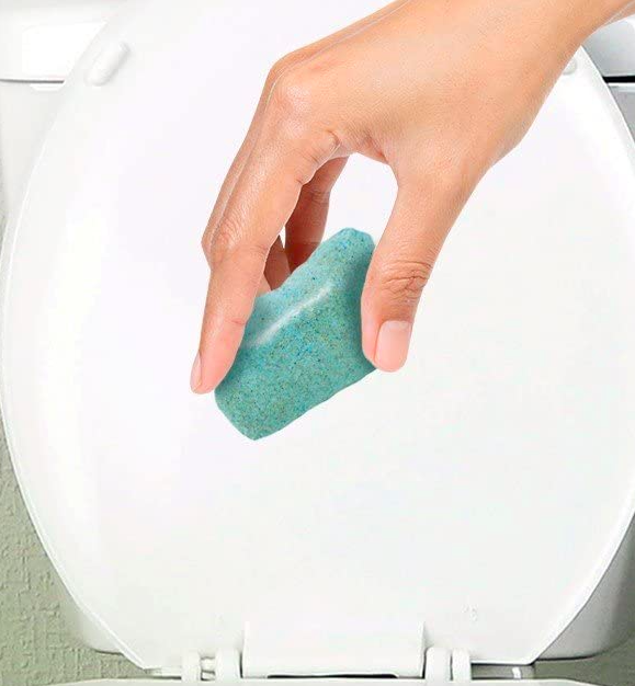 Someone dropping the pod into an open toilet