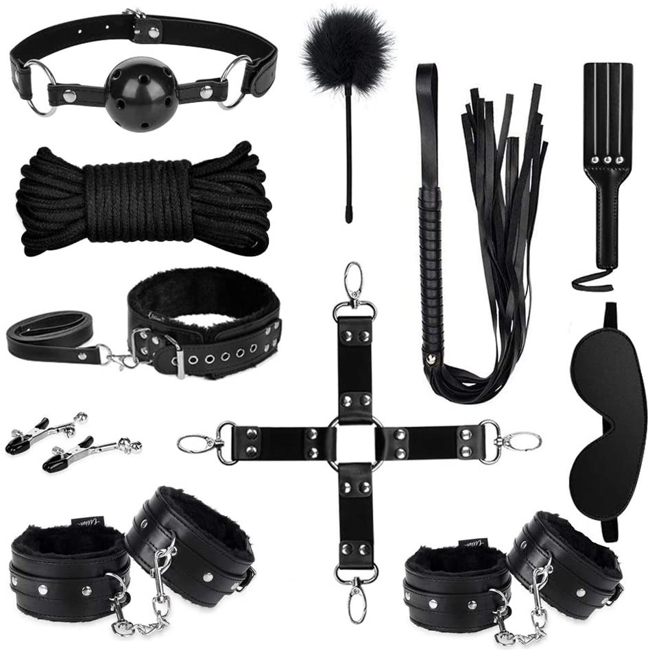 BDSM Beginner Bondage Kit Sex Bondage Gear Sub/Dom Under Bed Restraint Set