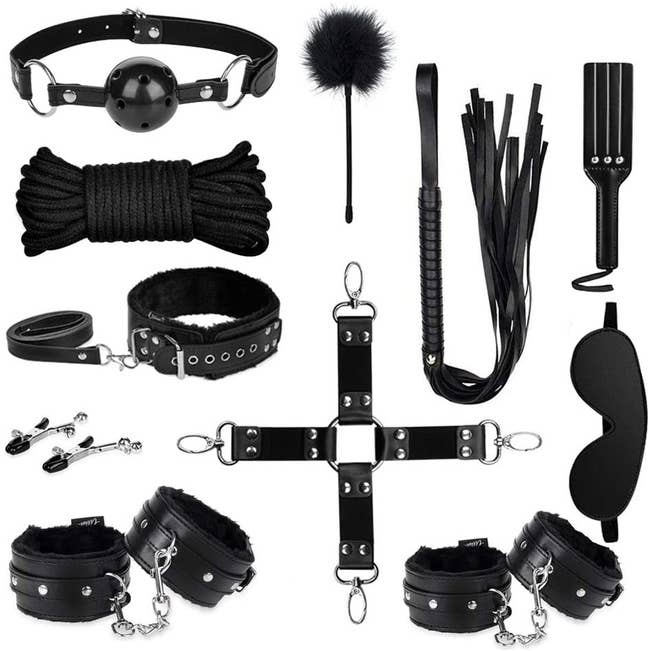 the set in black with chrome accents