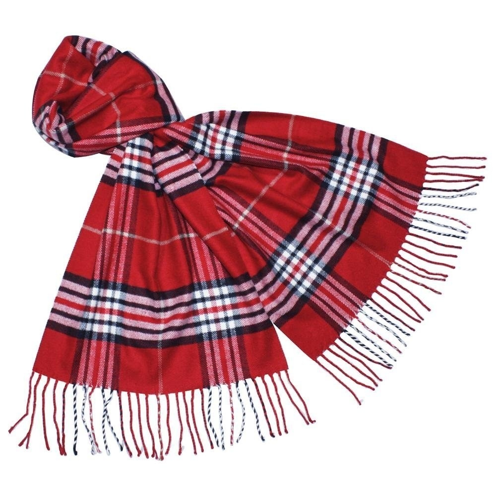 The cashmere New England plaid scarf