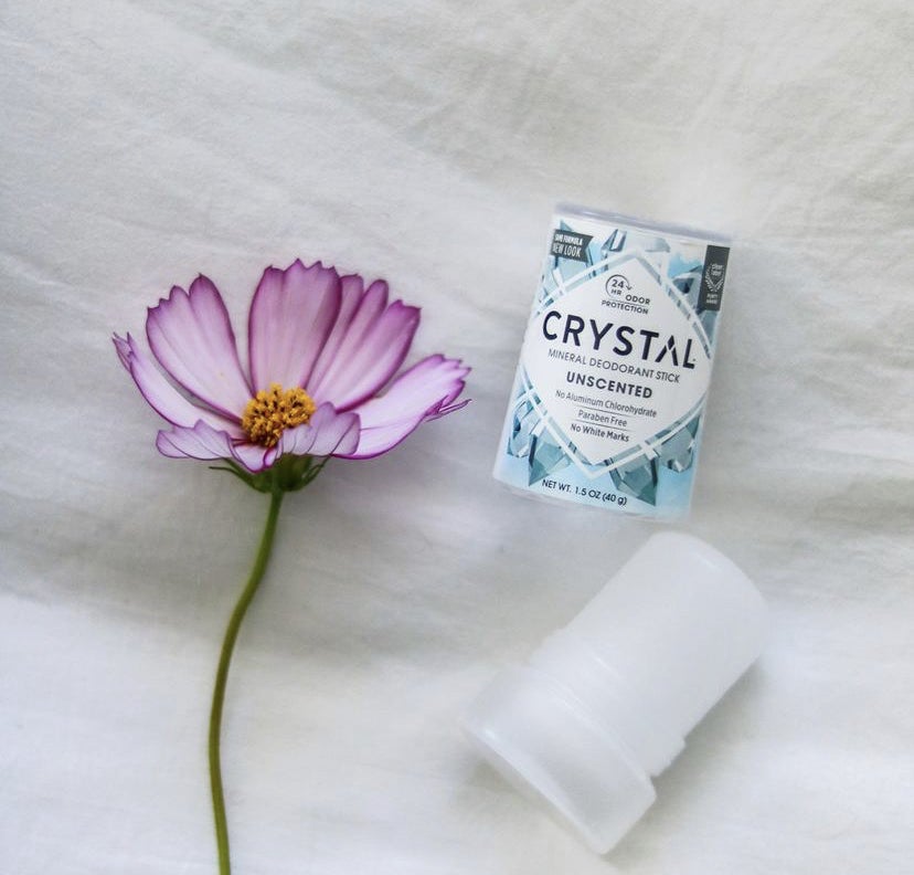The unscented roll-on crystal mineral body deodorant