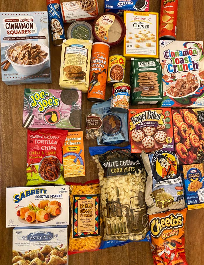 A bunch of Trader Joe&#x27;s products vs. the name brand