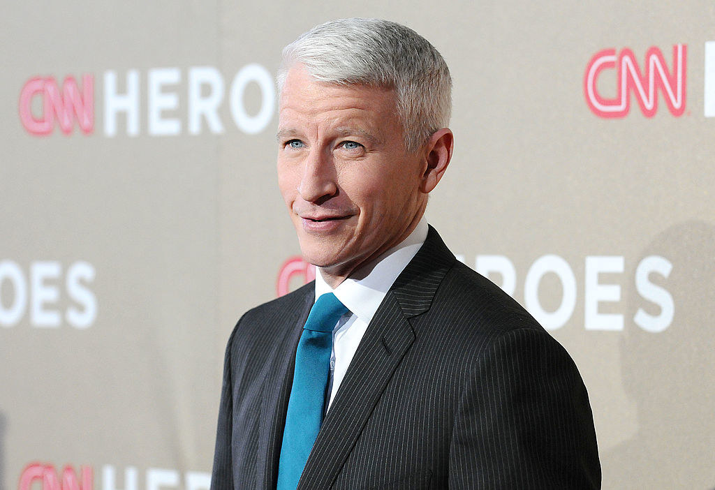 Anderson Cooper on a CNN red carpet