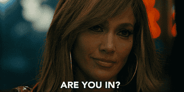 J.Lo in hustlers saying, &quot;are you in?&quot;