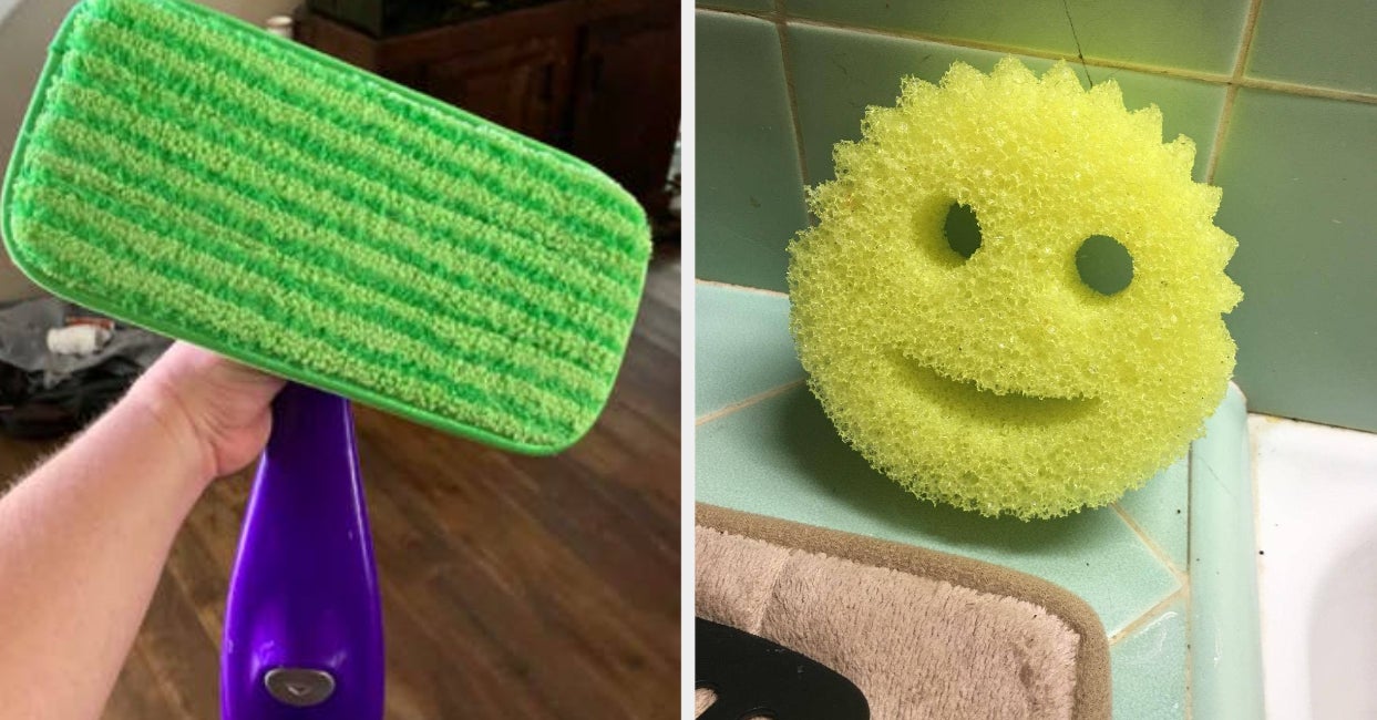 The Original Smiling Sponge Handle Soap Dispensing Handle for Scrub Daddy Sponge (White) Second Generation
