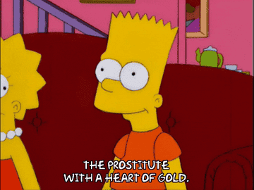 Bart talking about prostitutes with a heart of gold
