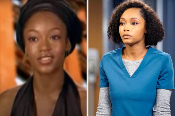 On the left, Yaya is giving a testimonial on an episode of America&#x27;s next top model. On the right, she is acting in an episode of Chicago Med