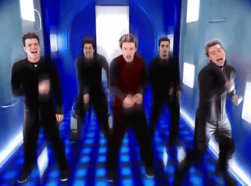 NSYNC dancing in the &quot;Bye Bye Bye&quot; music video