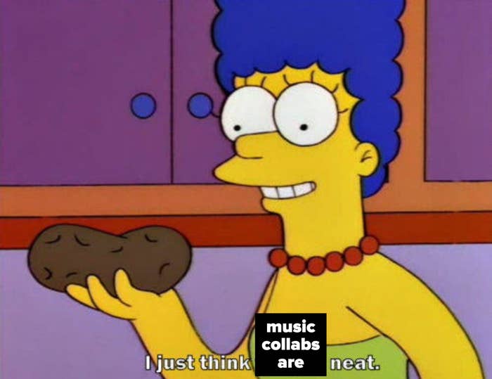 Marge Simpson meme: &quot;I just think [music collabs are] neat&quot;