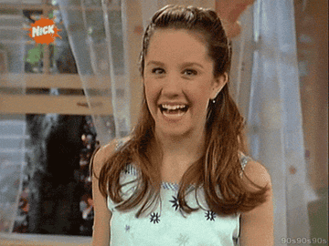 Amanda Bynes from &quot;The Amanda Show&quot; suddenly stops smiling and looks petrified