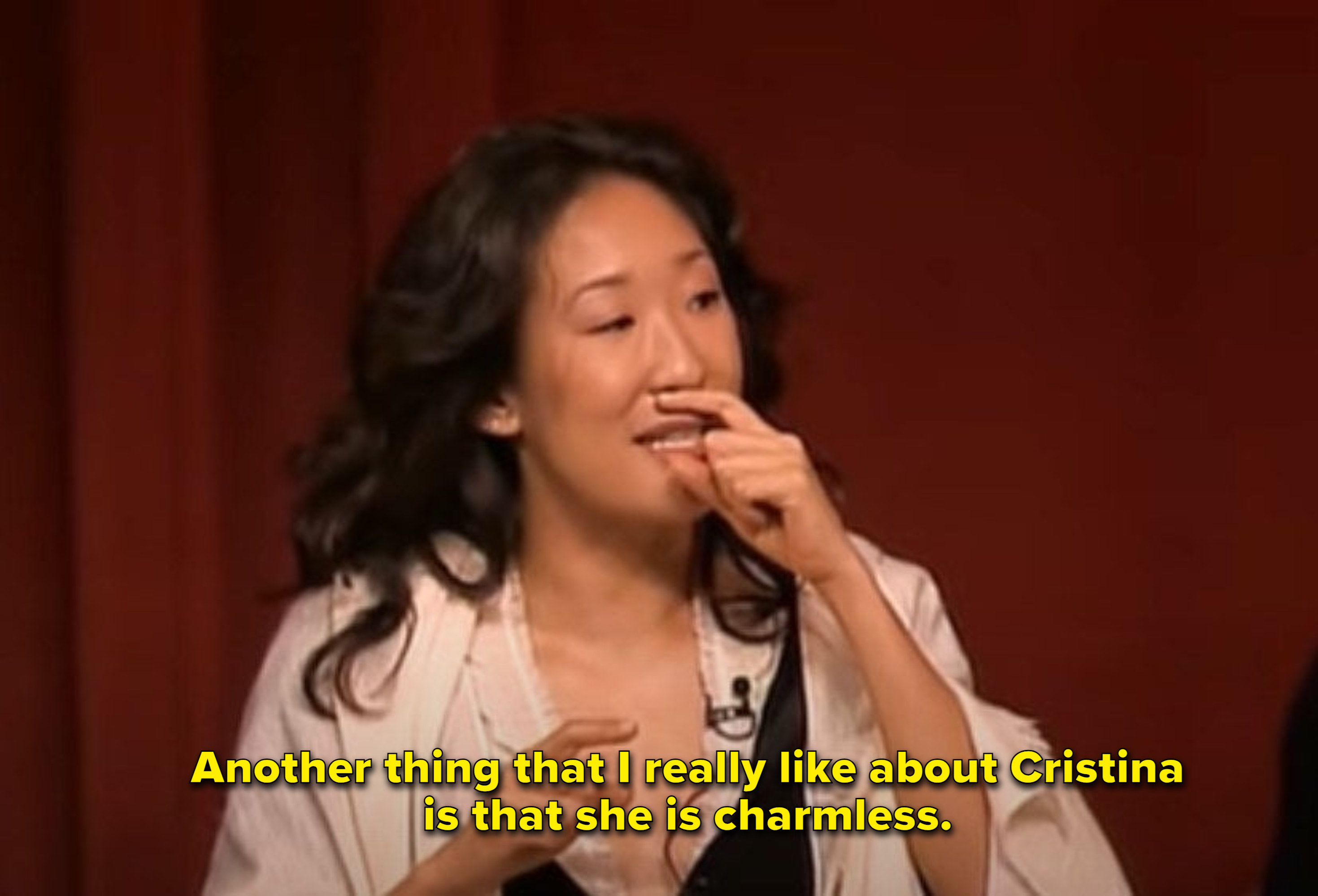 Sandra Oh: &quot;Another thing that I love about Cristina is that she is charmless&quot;
