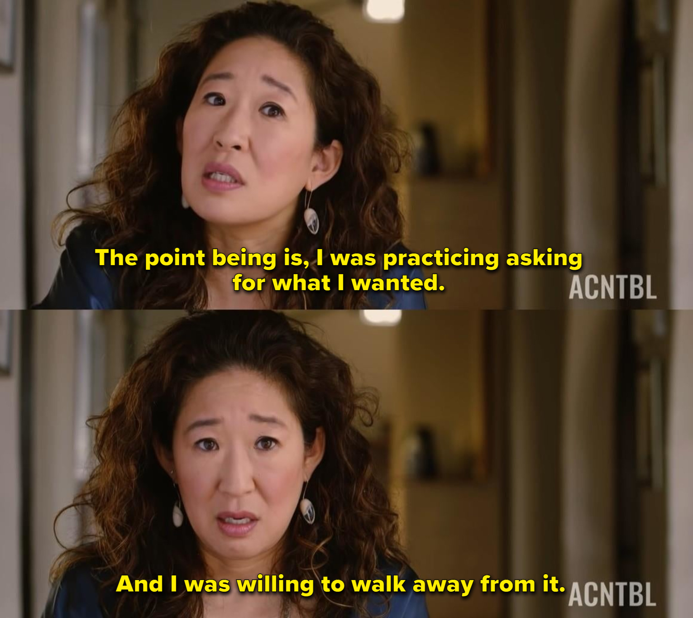 Sandra Oh: &quot;The point being is, I was practicing asking for what I wanted. And I was willing to walk away from it&quot;