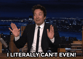 Jimmy Fallon saying &quot;I literally can&#x27;t even!&quot;