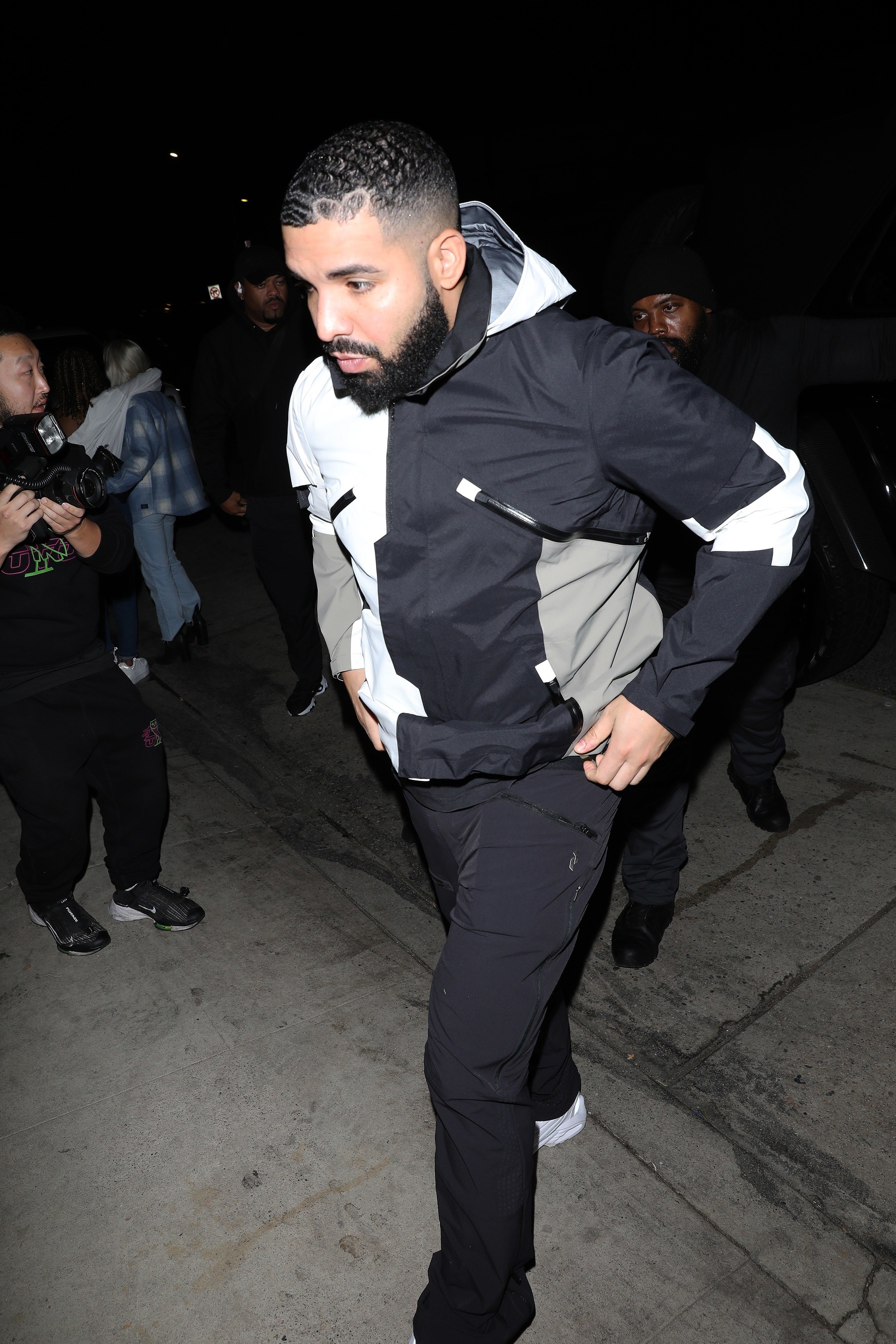 Drake walking outside