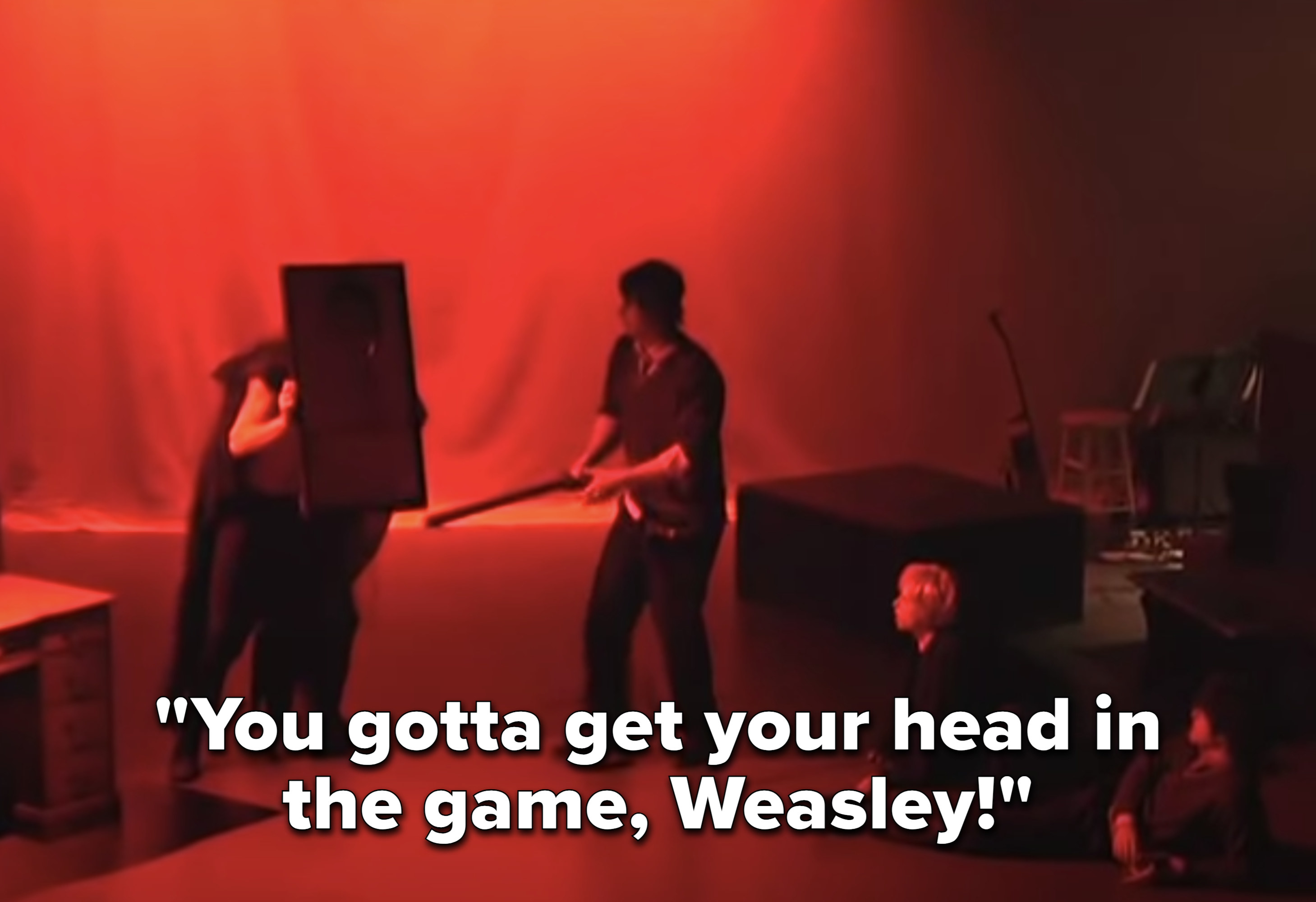 horcrux: &quot;You gotta get your head in the game, Weasley!&quot;