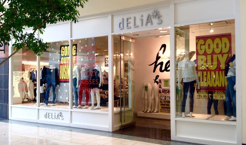 The storefront of a Delia&#x27;s