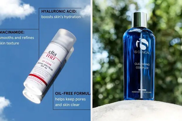 An oil free sunscreen with hyaluronic acid and niacinimide / A cleansing complex
