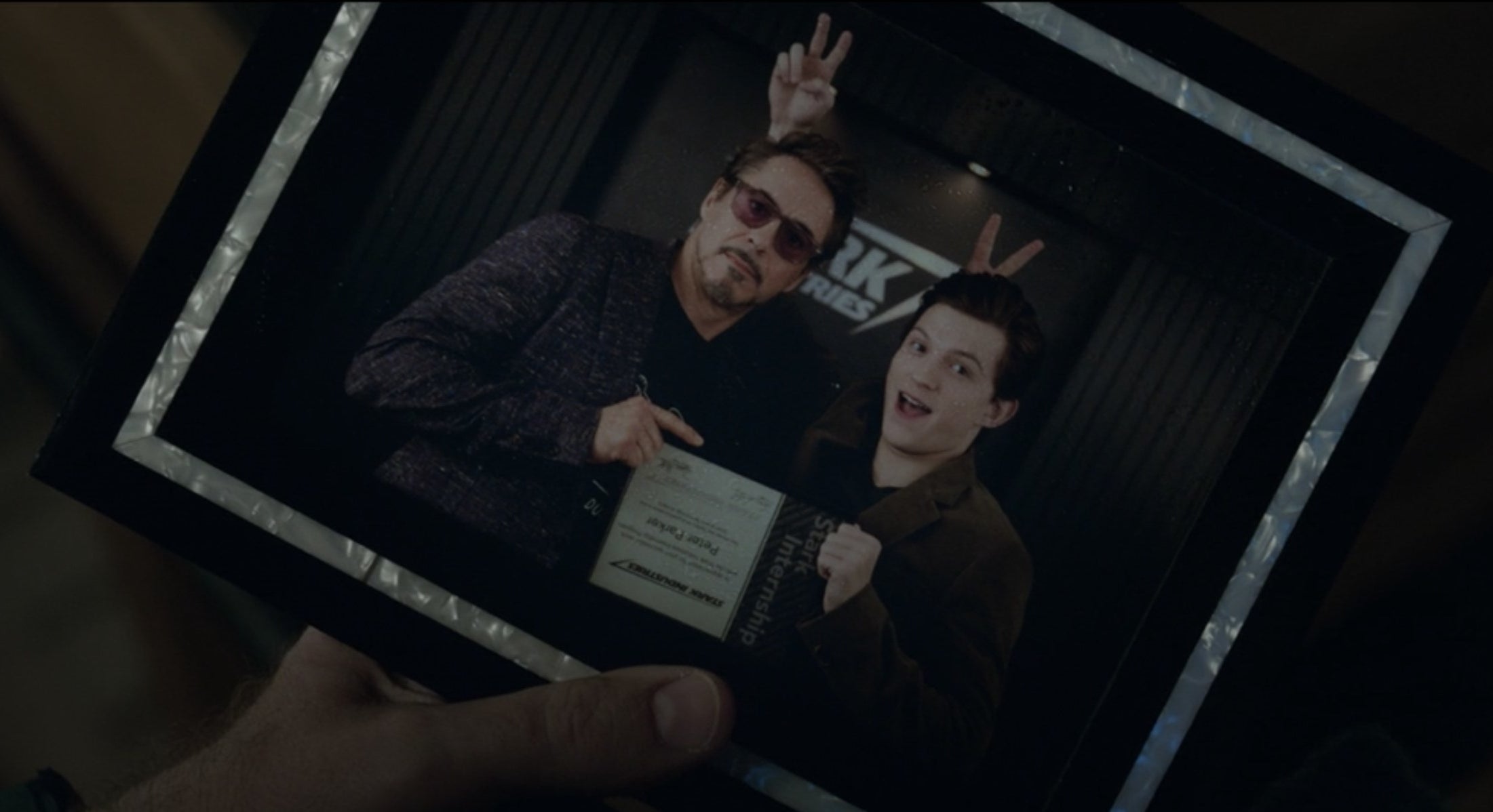 photo of tony stark and peter parker