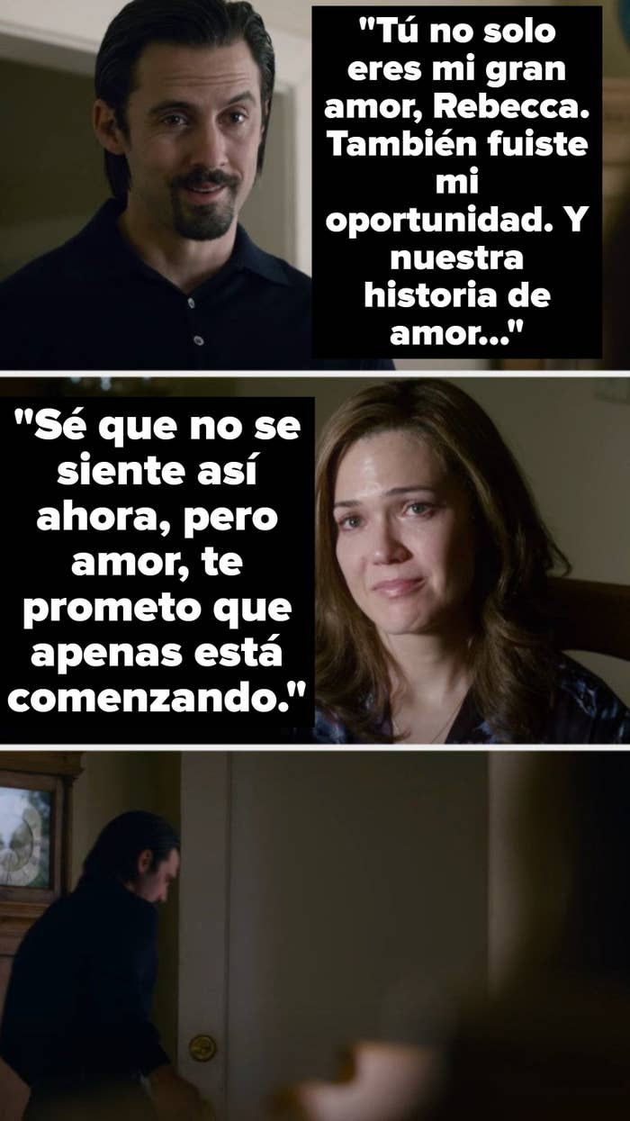 Jack tells Rebecca she wasn't just his love story, but his big break, and says their love story is just getting started