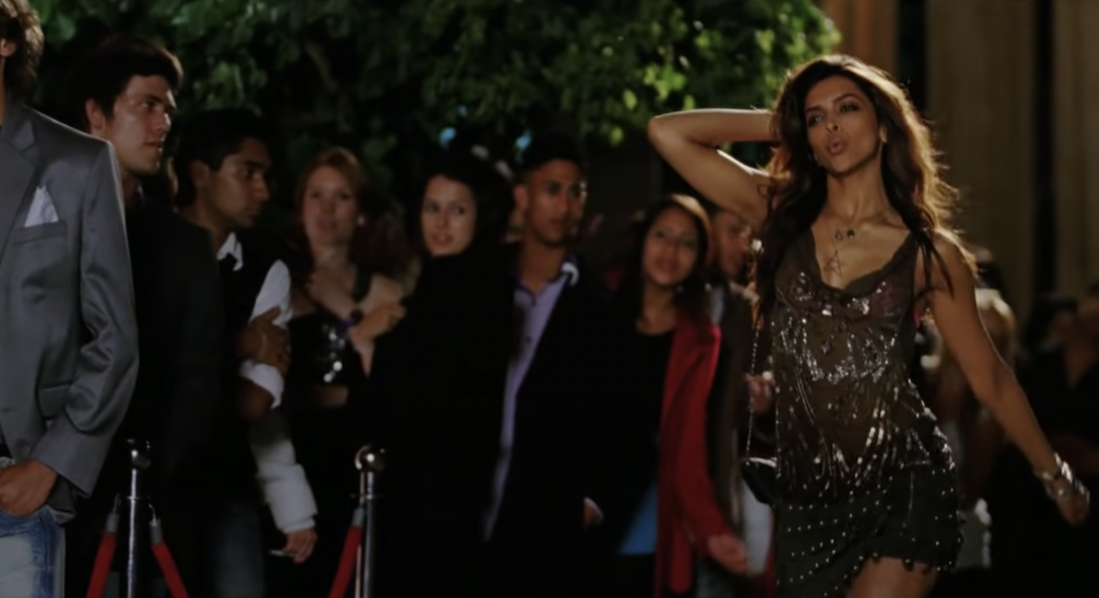 Deepika Padukone entering a nightclub in a still from Cocktail