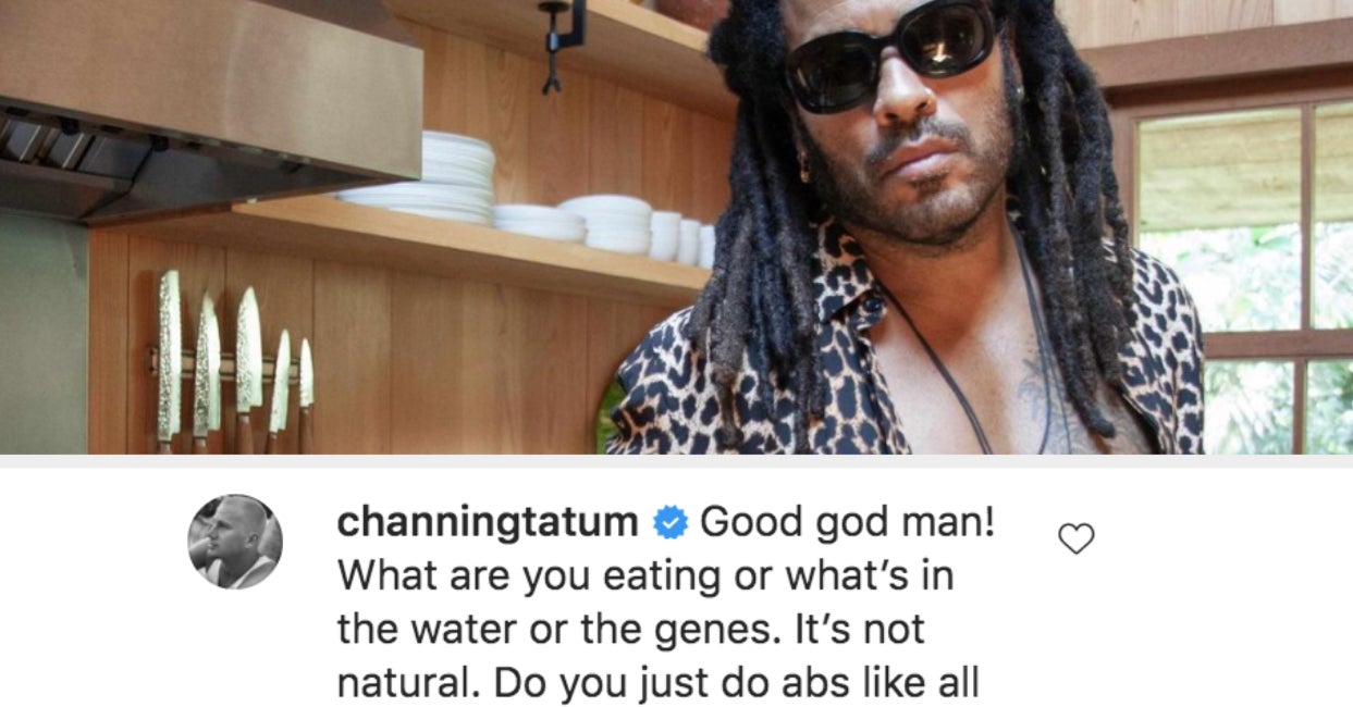 Channing Tatum Compliments Lenny Kravitz's Abs
